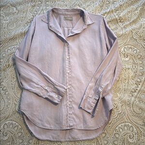 Everlane Lavender Linen Button Down Shirt